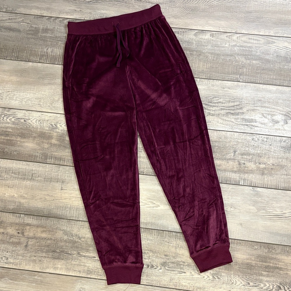 Honeydew Plush Velour Jogger Pants Plum Purple NWOT XS
